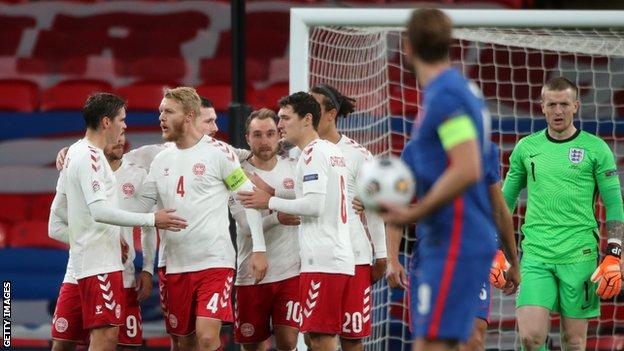 Denmark scored a penalty to beat England 1-0