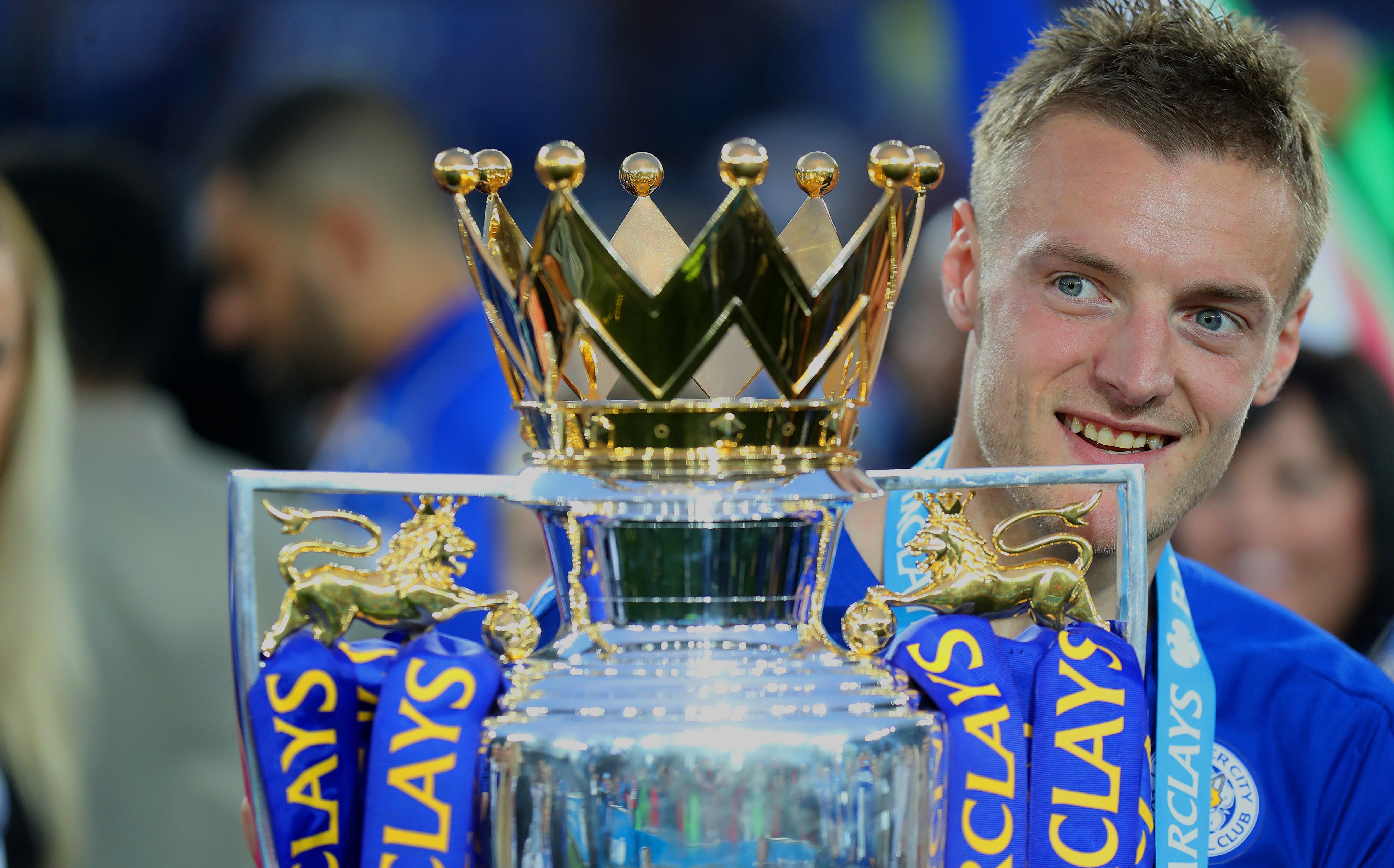 Vardy is still an ever-present for Leicester nine years on from their miracle season